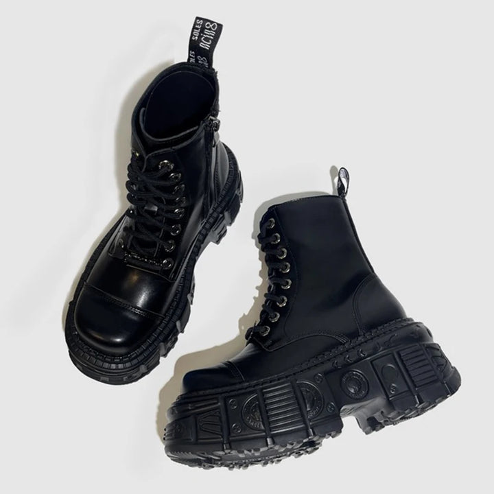 High-Quality Punk Boots with 9 CM Platform