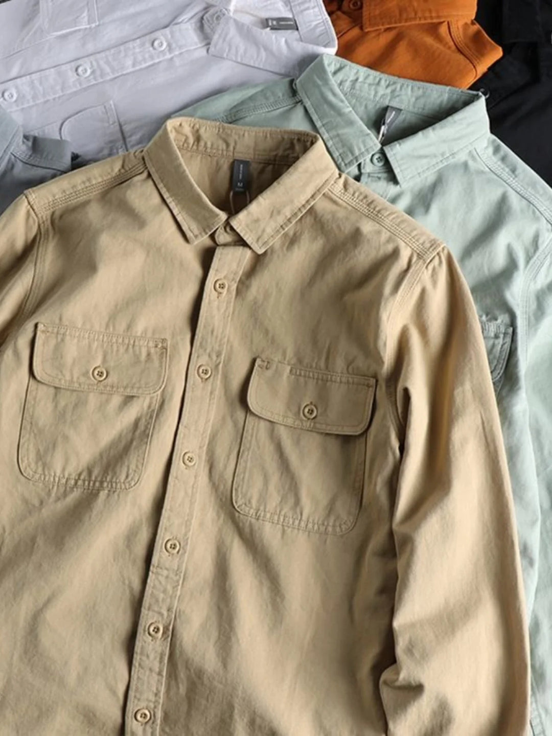 Pure Cotton Long Sleeve Work Shirt