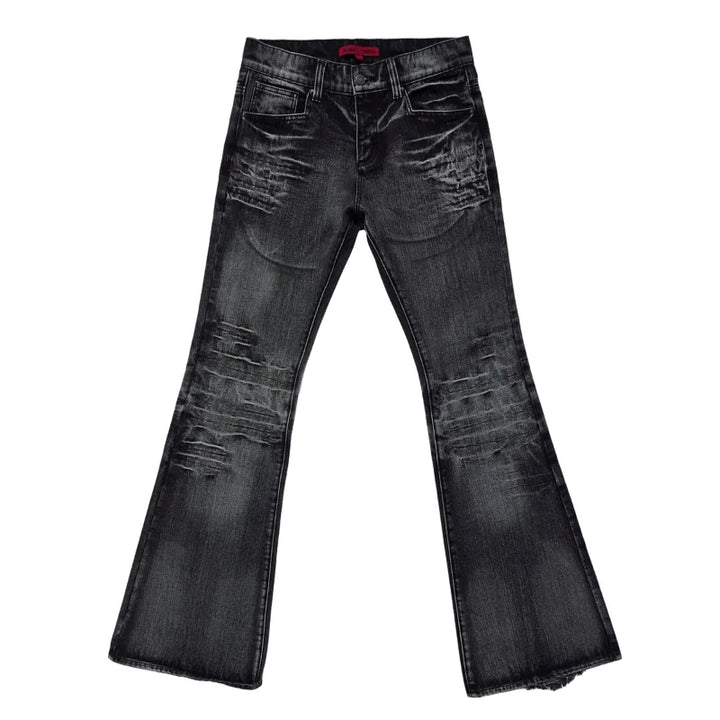 Vintage Gothic Y2K Mid Flared Bootcut Jeans