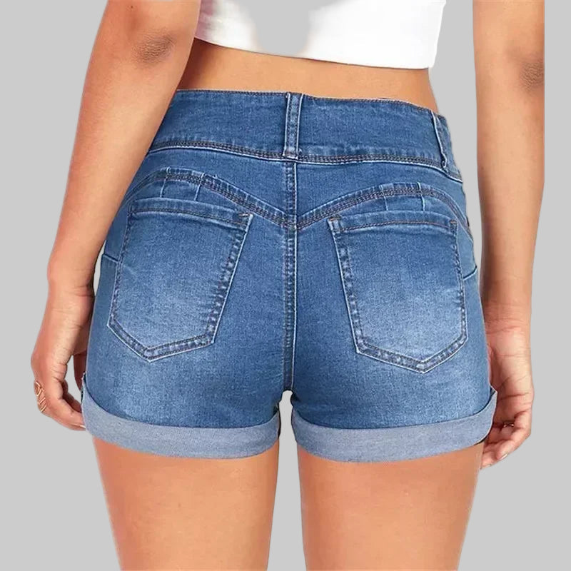 Women's Summer Denim Stretch Shorts