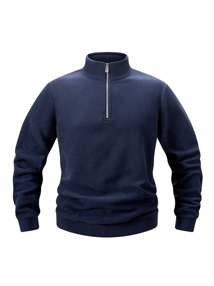 Casual Fleece Velvet Stand Collar Sweatshirts