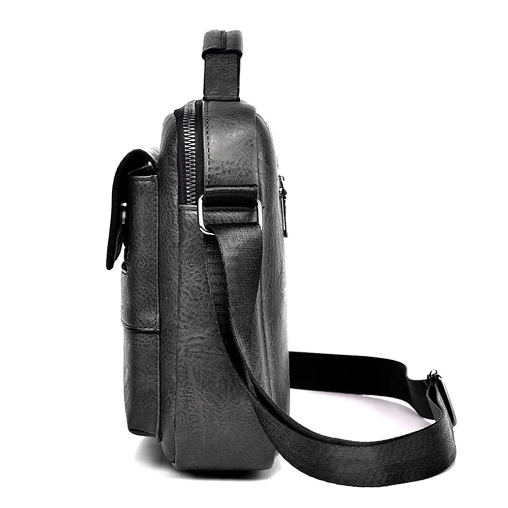 Crossbody PU Leather Business Shoulder Bag