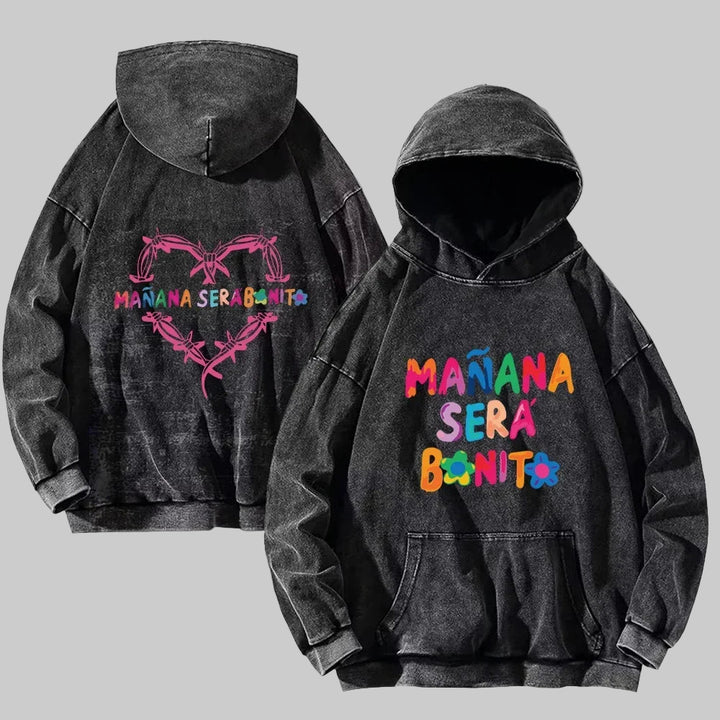 Vintage Harajuku Washed Hoodies