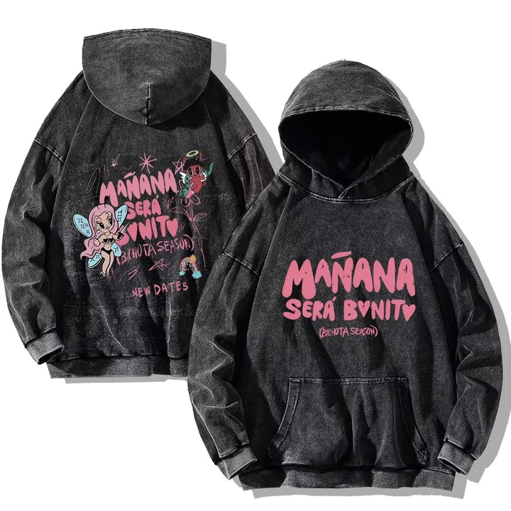 Vintage Harajuku Washed Hoodies
