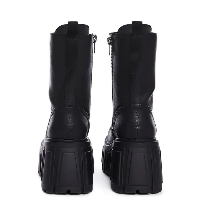 Super High 10cm Thick-Soled Punk Style British Shoes