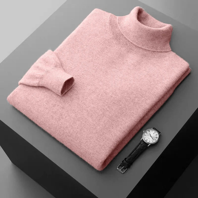 Thick Woolen Turtleneck Pullover Sweater