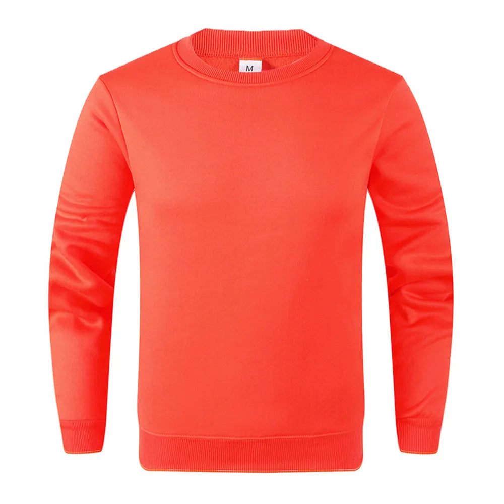 Solid Color Long Sleeve Casual Sweatshirt