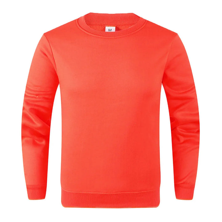 Solid Color Long Sleeve Casual Sweatshirt