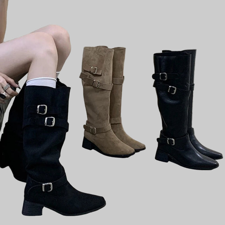 Chic Knee-High Pointed Toe Boots for Winter
