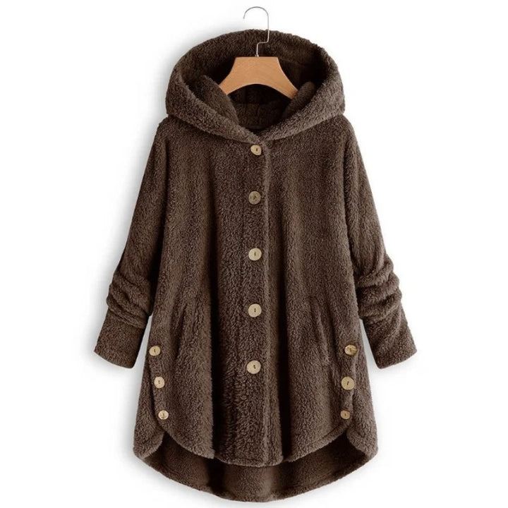 Trendy Hooded Plush Cozy Teddy Bear Jacket