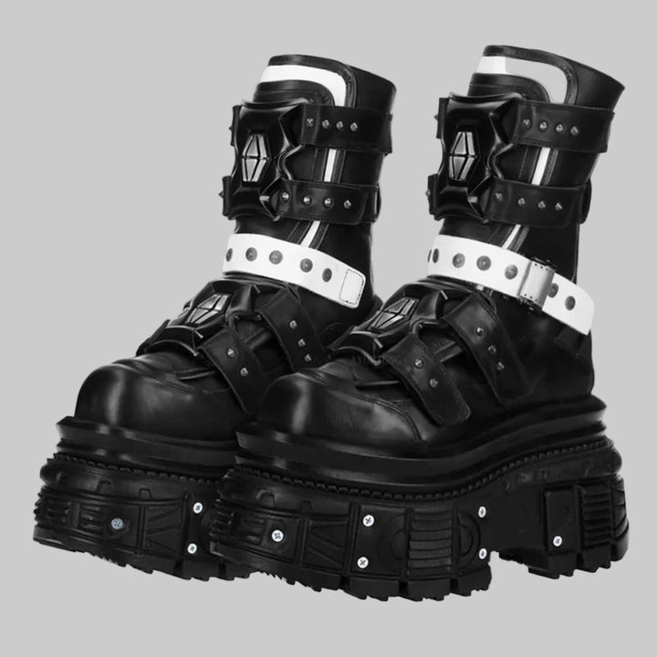 Spanish Dark Punk-Gothic Trendy High Ankle Boots