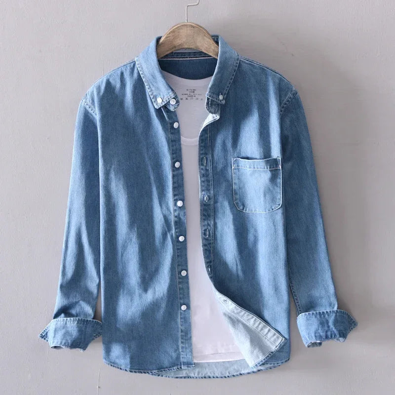Classic High Street 100% Cotton Denim Shirt