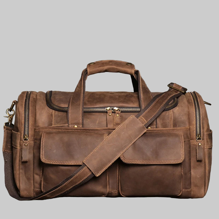 Genuine Leather Crazy Horse Travel Luggage