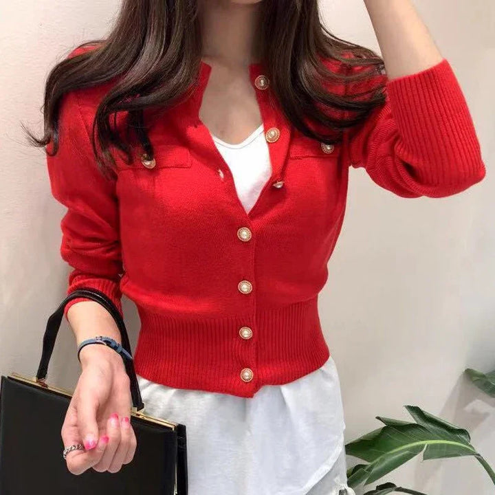 Stylish Long Sleeve Knit Cardigan Sweater