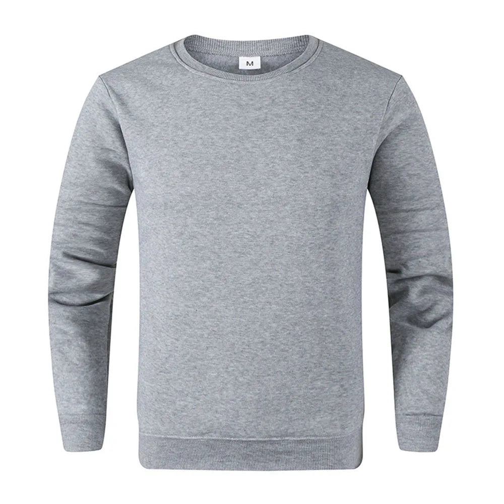 Solid Color Long Sleeve Casual Sweatshirt