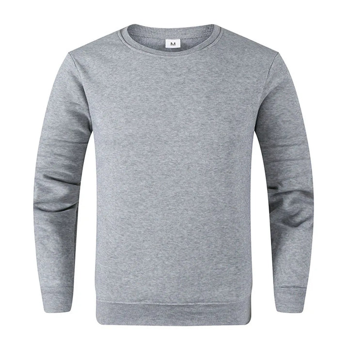 Solid Color Long Sleeve Casual Sweatshirt