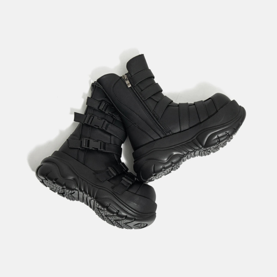 Dark Goth Big Head Punk Ankle Hot girl Boots