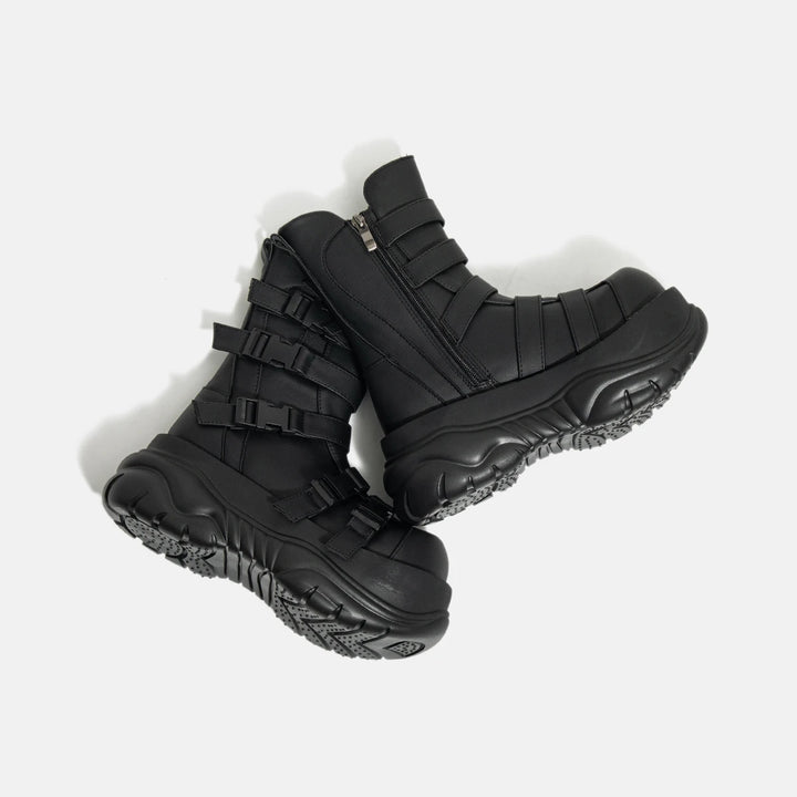 Dark Goth Big Head Punk Ankle Hot girl Boots