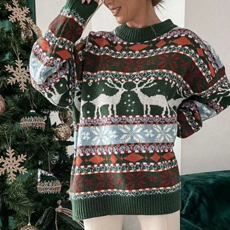 Y2k Style Thick Warm Knitted Winter Christmas Sweaters