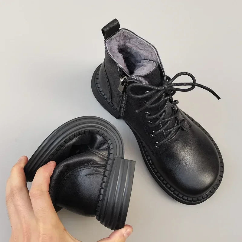 Genuine Leather Pure Handmade Unisex Winter Boots