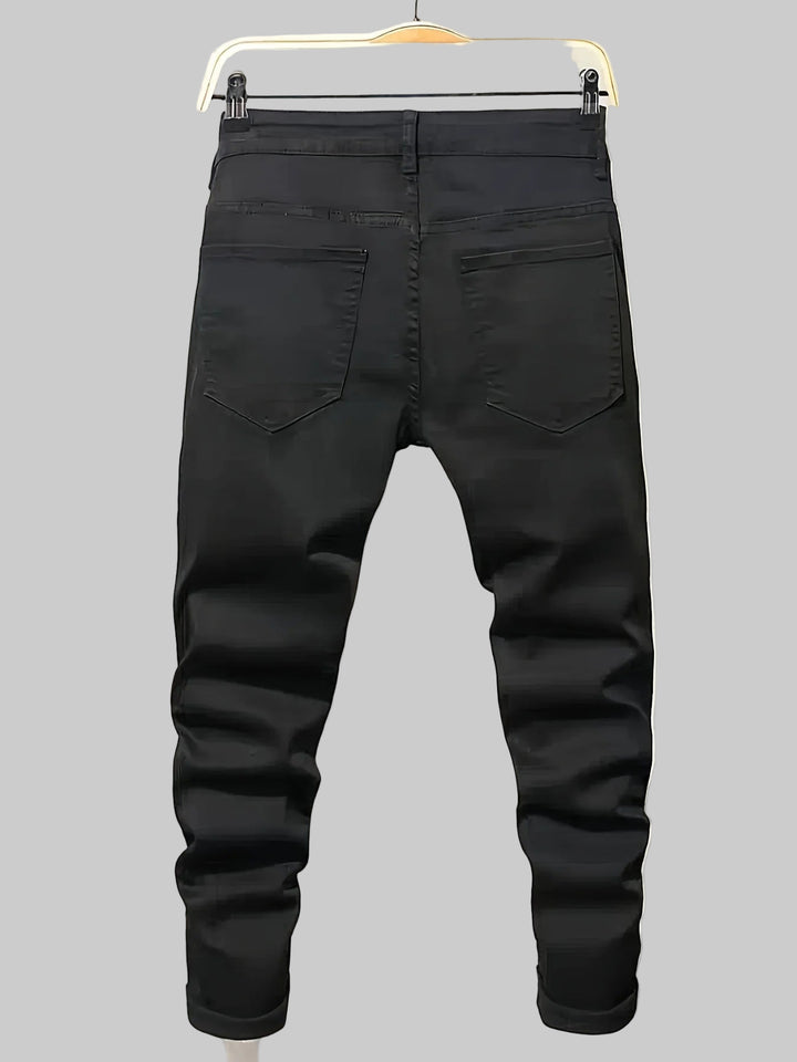 Men's Splash-Ink Patchwork Jeans