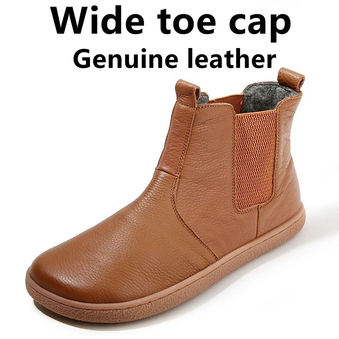 Barefoot Genuine Leather Wide Toebox Boots