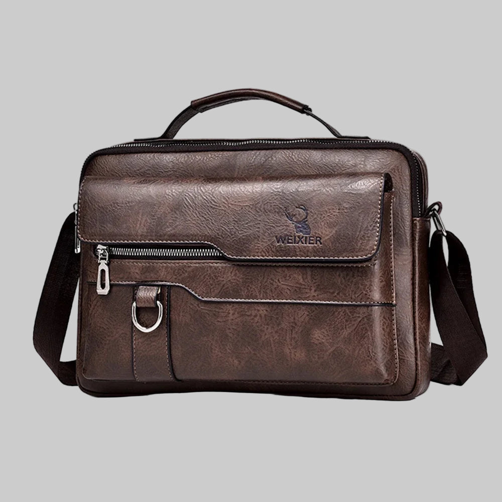 Crossbody PU Leather Business Shoulder Bag