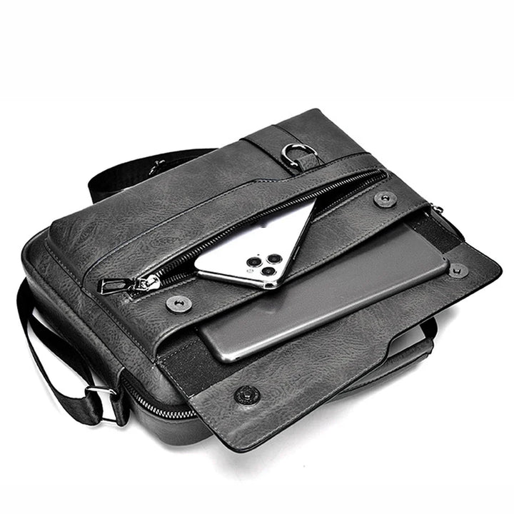 Crossbody PU Leather Business Shoulder Bag