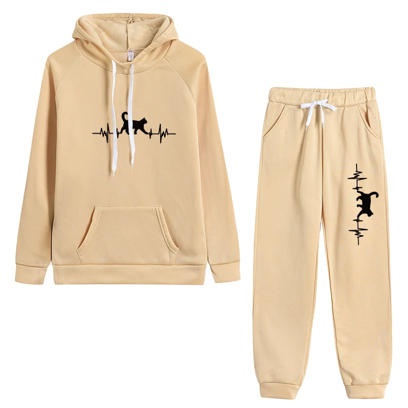 Cozy Hoodies and Pants Set