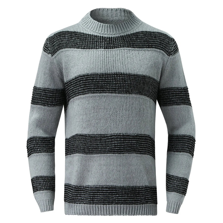 Striped Knitted Long Sleeve Sweater
