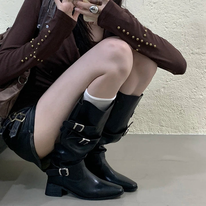Chic Knee-High Pointed Toe Boots for Winter