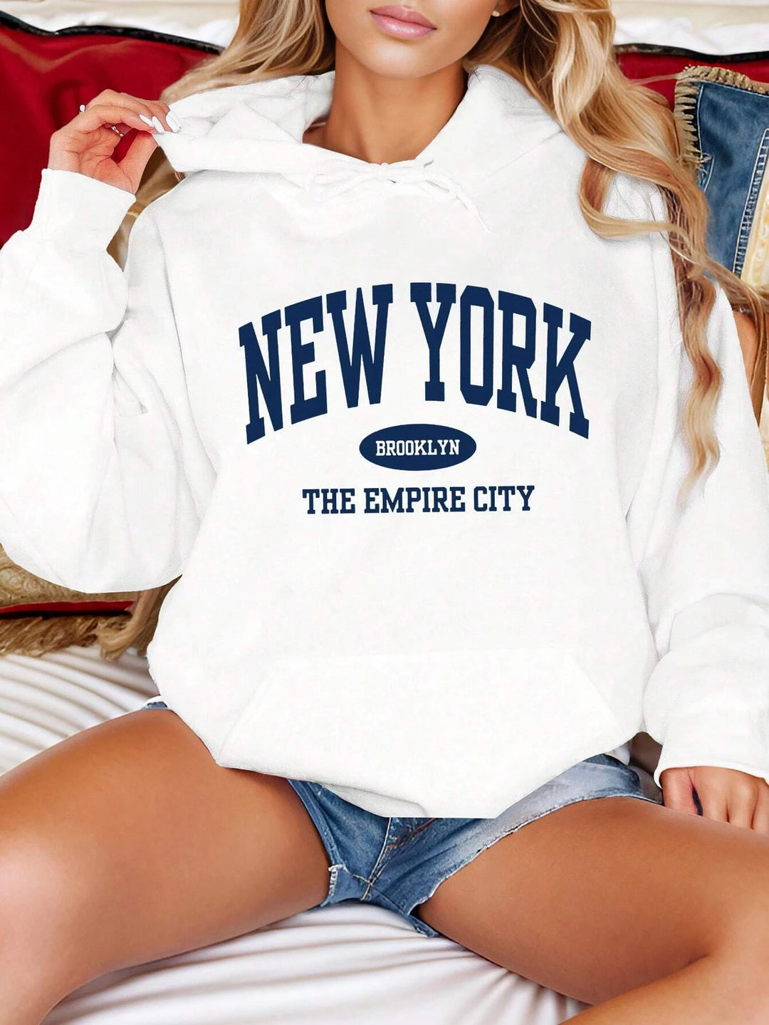 Brooklyn Creative Letter Print Hoodie