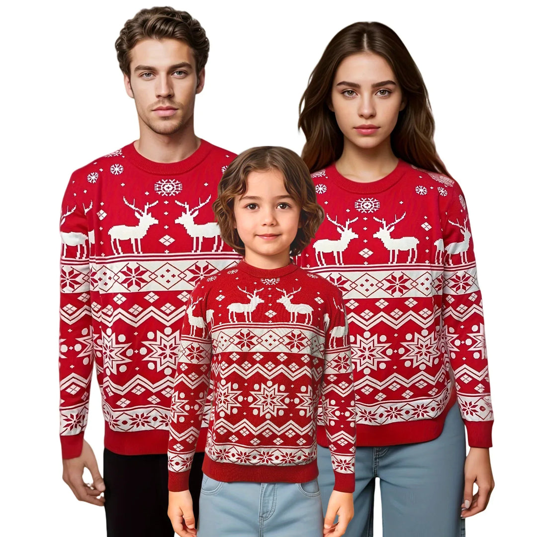 Parent-Child Family Christmas Sweaters