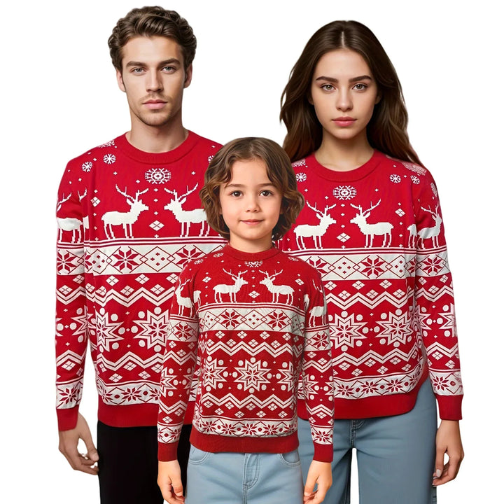 Parent-Child Family Christmas Sweaters