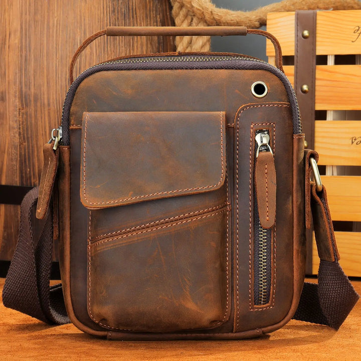Cow Leather Crossbody Shoulder Bag