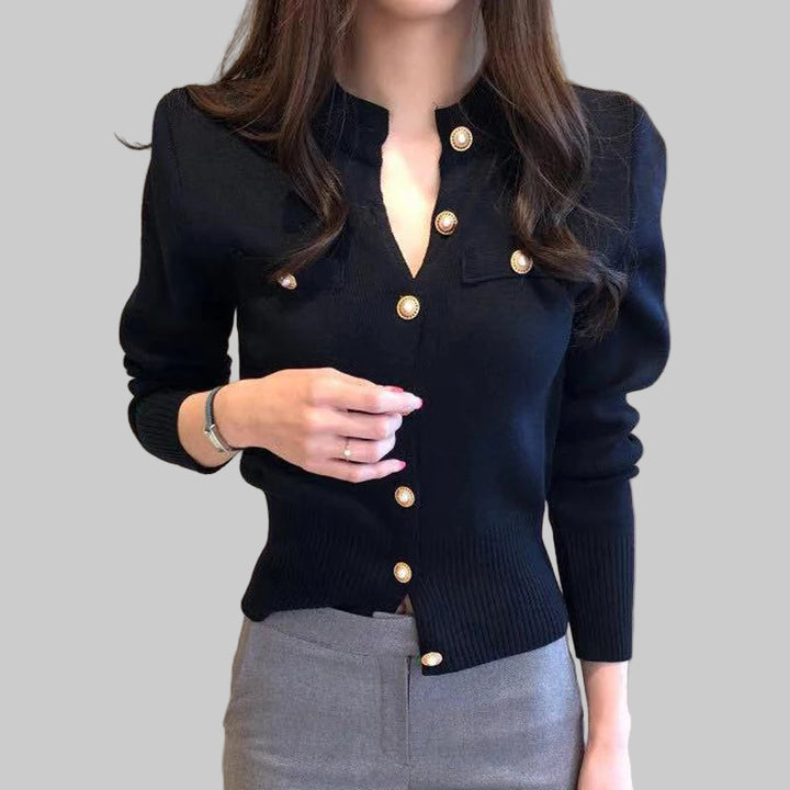 Stylish Long Sleeve Knit Cardigan Sweater