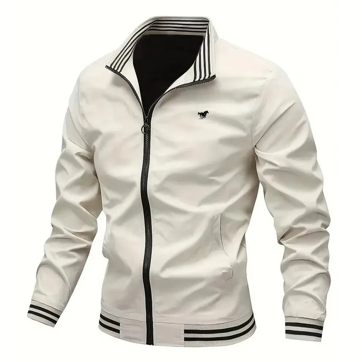 Stand Collar Casual Windproof Zipper Jacket