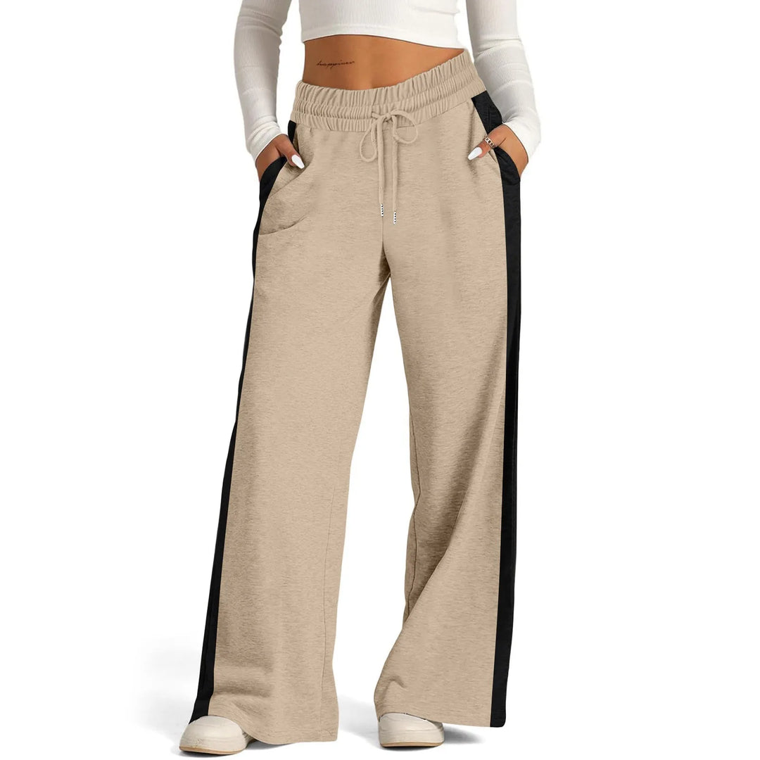 Classic Wide-Leg Sports Joggers