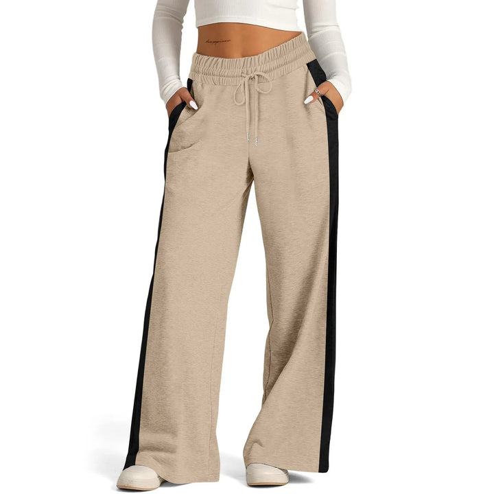 Classic Wide-Leg Sports Joggers