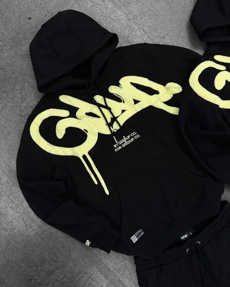 Vintage GEEDUP Y2K Oversized Hoodies