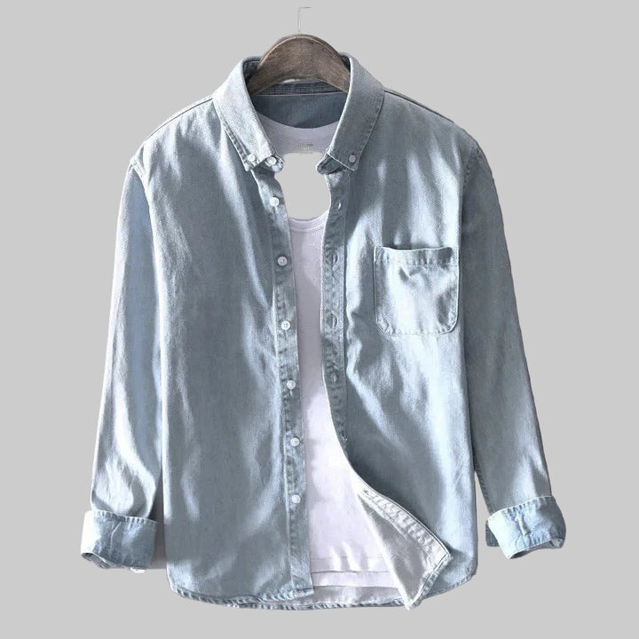 Classic High Street 100% Cotton Denim Shirt