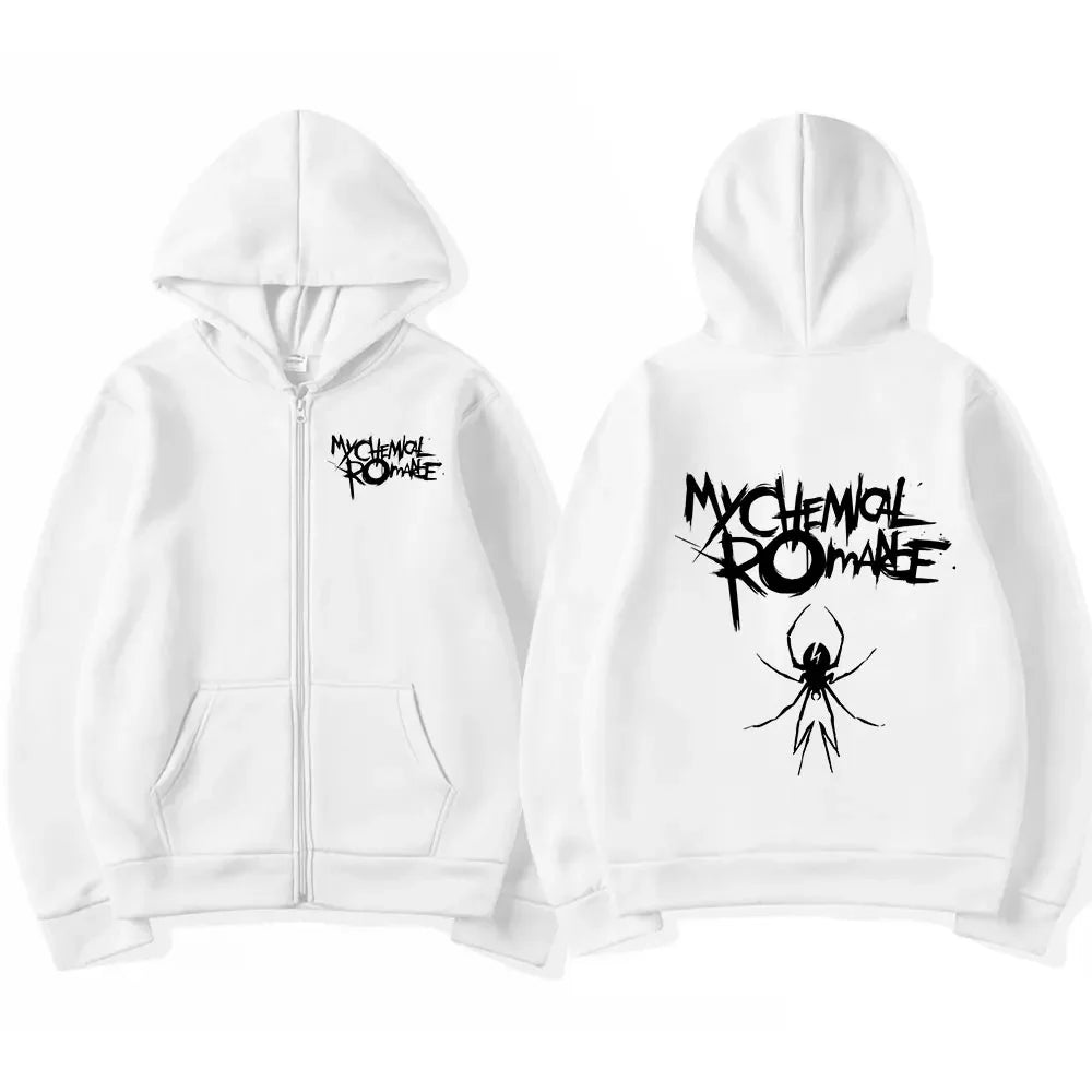 Punk Emo Chemical Romance Black Parade Zip-Up Hoodie