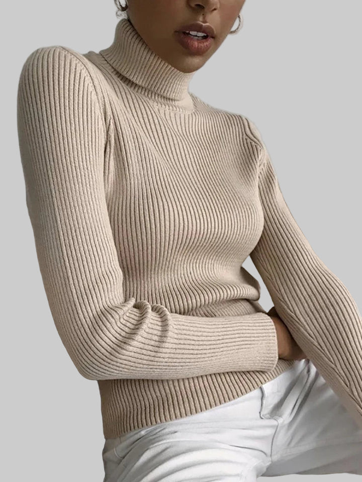 Cozy Cashmere Knit Turtleneck Sweater