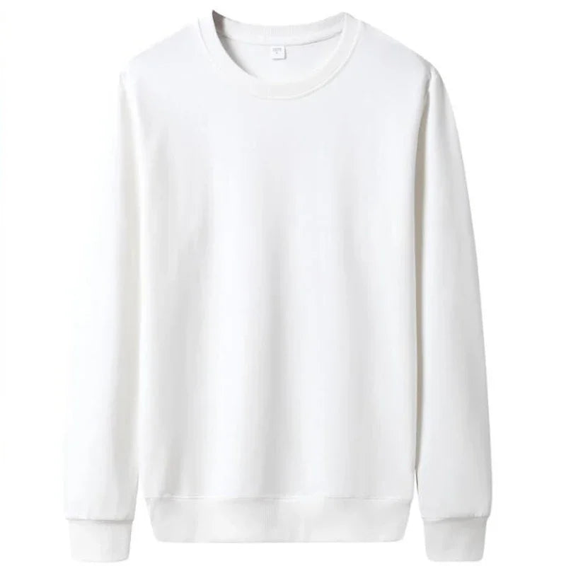 Thin Solid Color Casual Pullover Sweatshirts