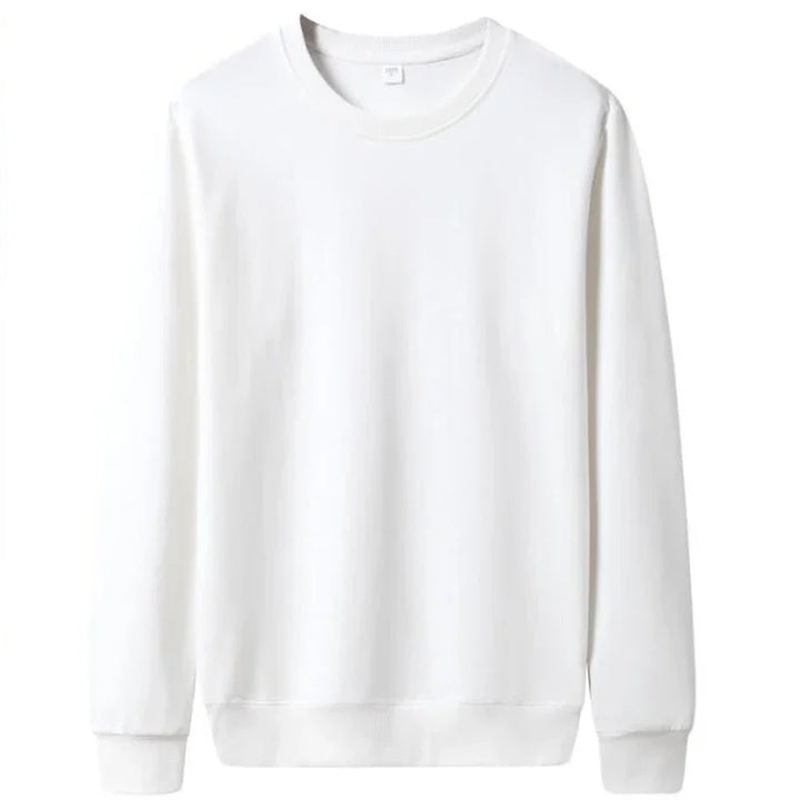 Thin Solid Color Casual Pullover Sweatshirts