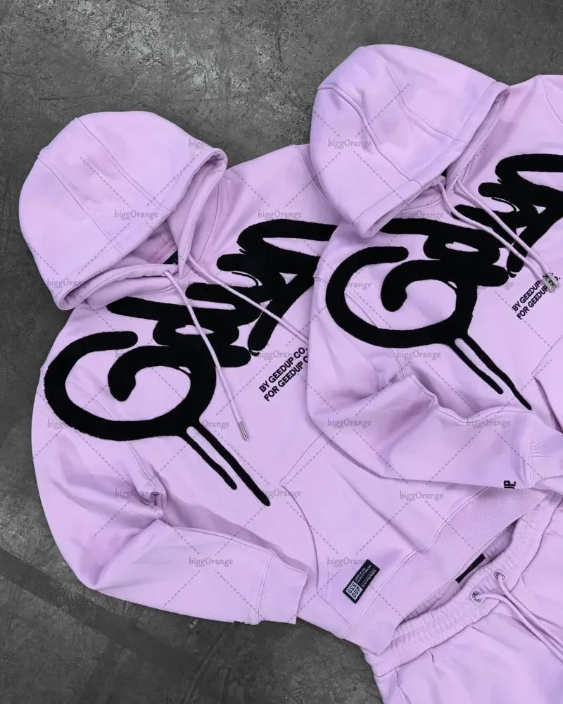 Vintage GEEDUP Y2K Oversized Hoodies