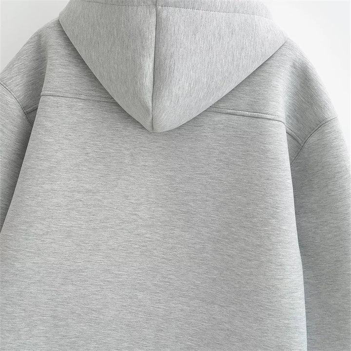 High Street Winter Oversized Zipper Hoodie
