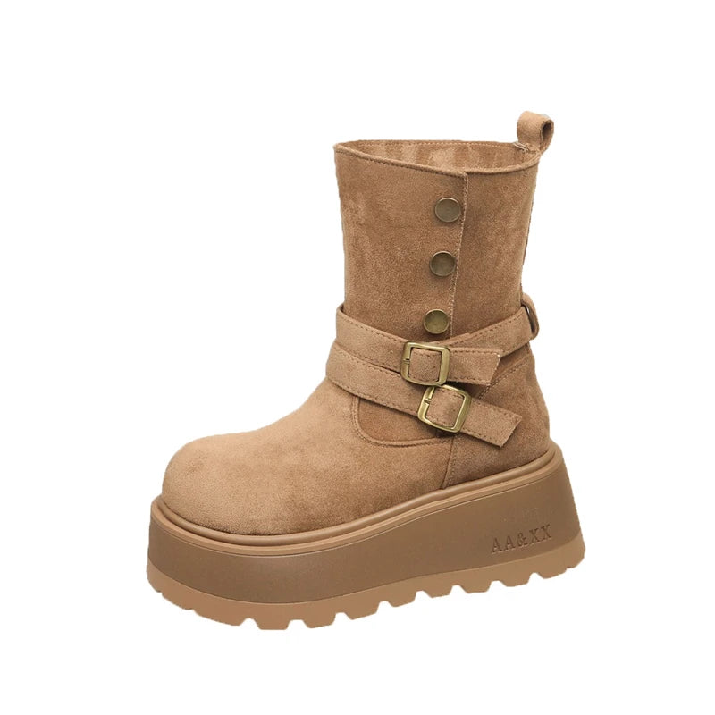 Chunky Platform Ankle Winter Boots