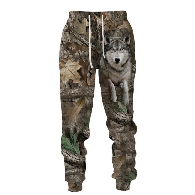 3D Camouflage Hoodie Pants Set