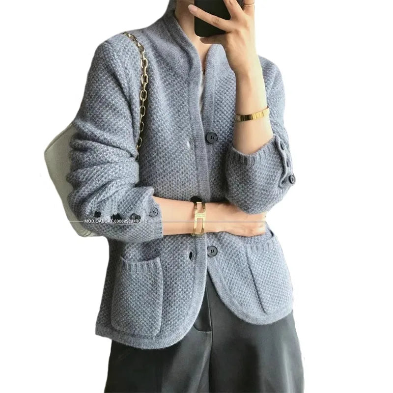 Luxurious Thick 100% Cashmere Cardigan